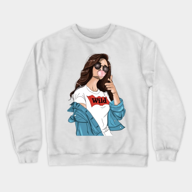 Wild and free Crewneck Sweatshirt by MaLaaArt